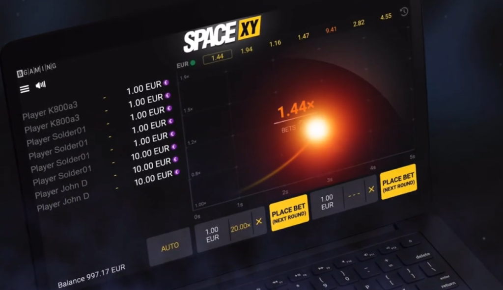 Como jogar Space XY por dinheiro real