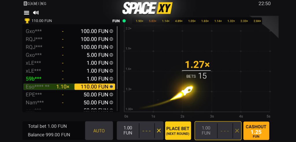 É possível jogar Space XY no celular?